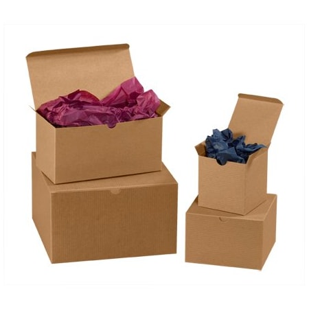 Bsc Preferred 5 x 5 x 3'' Kraft Gift Boxes, 100PK GB553K